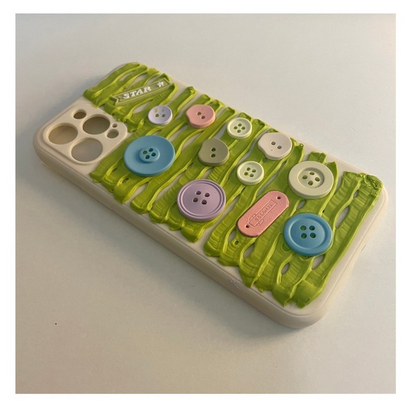 Color Button Phone CaseNEW TOWN BAZAAR