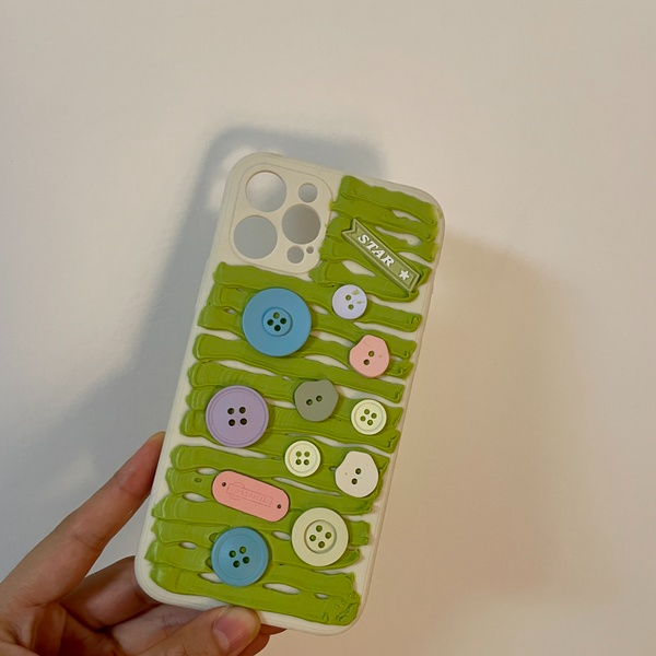 Color Button Phone CaseNEW TOWN BAZAAR