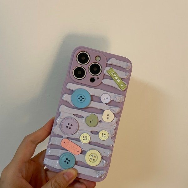 Color Button Phone CaseNEW TOWN BAZAAR