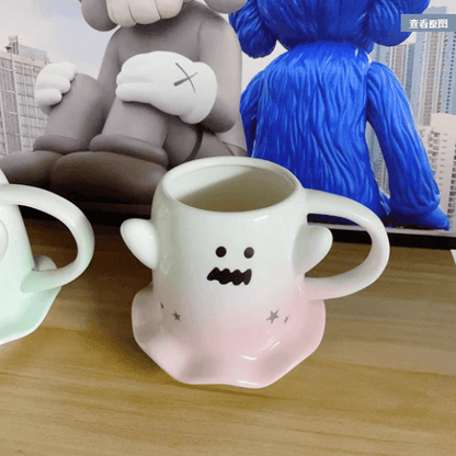 Phantom Cartoon Ceramic Mug Couple Cup