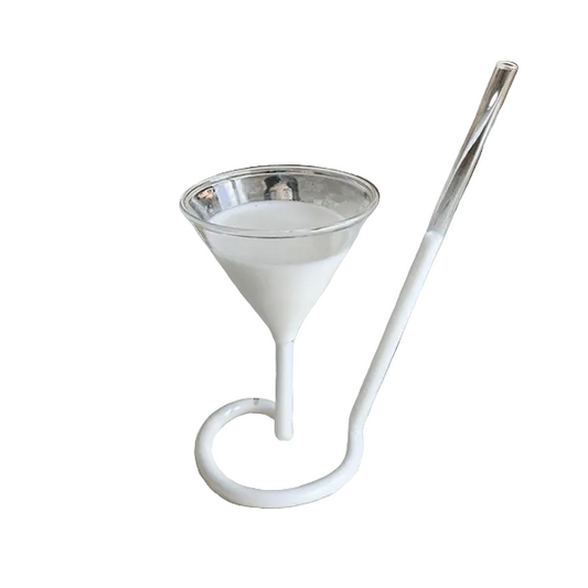 Spiral Glass Cup with Straw Cold Drink Cup