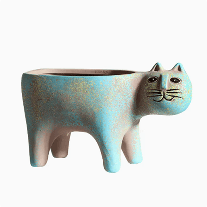 Creative Cartoon Cat Ceramic Succulent Plant Pot