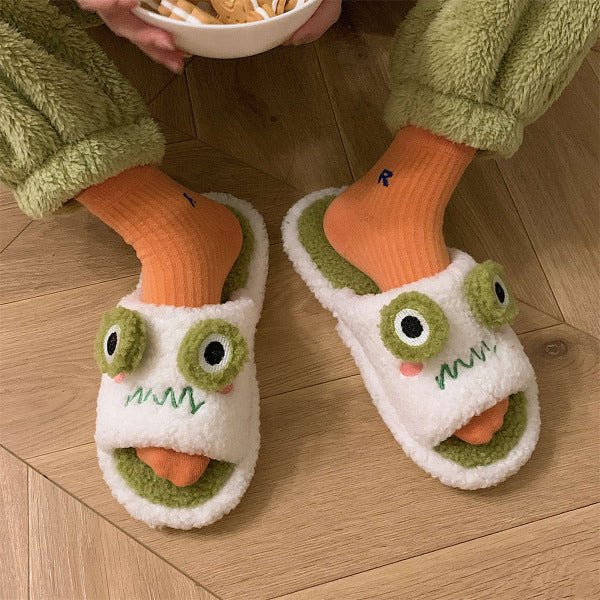 Adorable Comfort Frog Face Personalized Slipper 