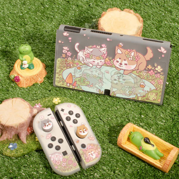Nintendo Switch Case Cute Cat Shiba Inu Oled Soft Protective Case