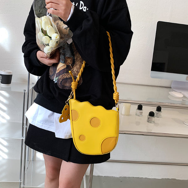 Cute Cheese Shoulder BagNEW TOWN BAZAAR