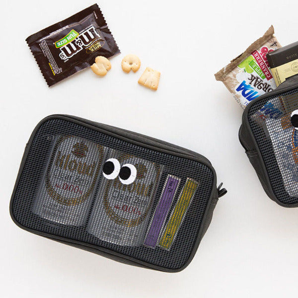Transparent Stylish Mesh Makeup Organizer Bag