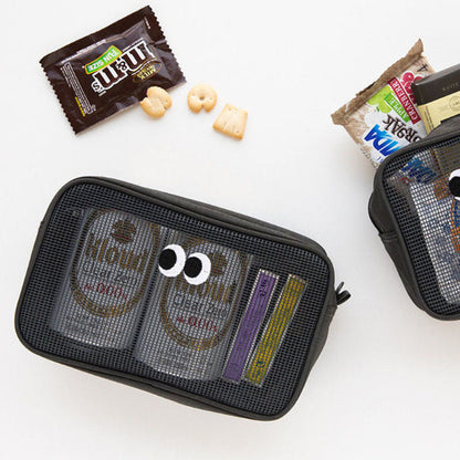 Transparent Stylish Mesh Makeup Organizer Bag