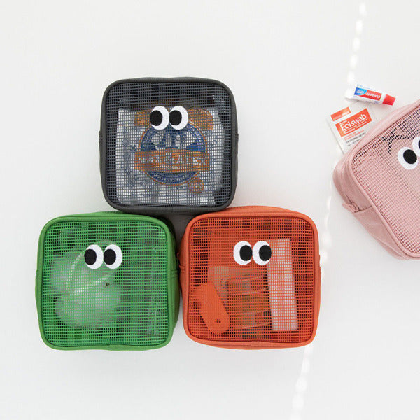 Transparent Stylish Mesh Makeup Organizer Bag
