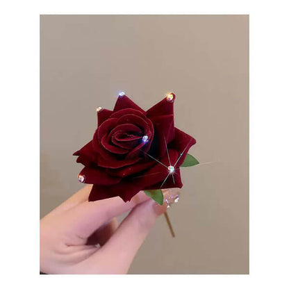 Accessoires pour cheveux en épingle à cheveux en plaque de rose simple et moderne