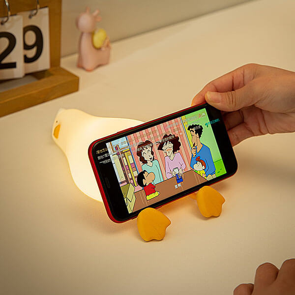 Lampe de nuit en silicone canard endormi