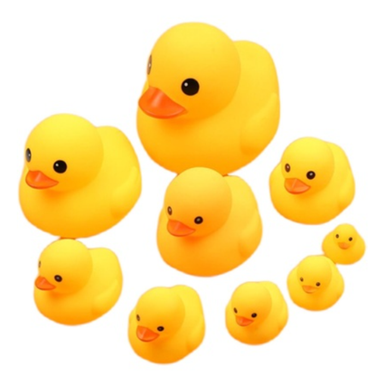 Bathing Swimming Pool Toy Squeeze Sound Little Yellow Duck