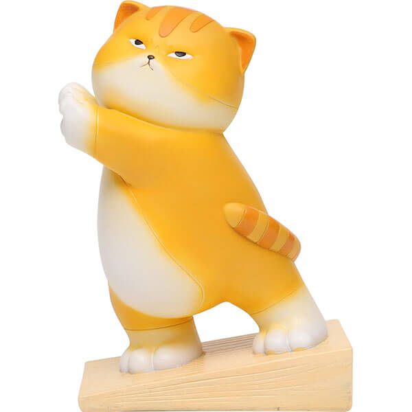Home Decoration Doorstop Orange Cat Creative