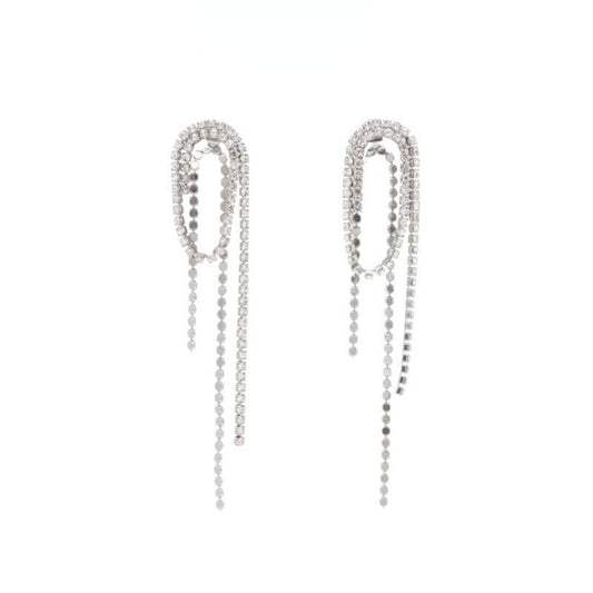 Streamlined Sparkling Tassel Earringsearrings, Jewelrymini star