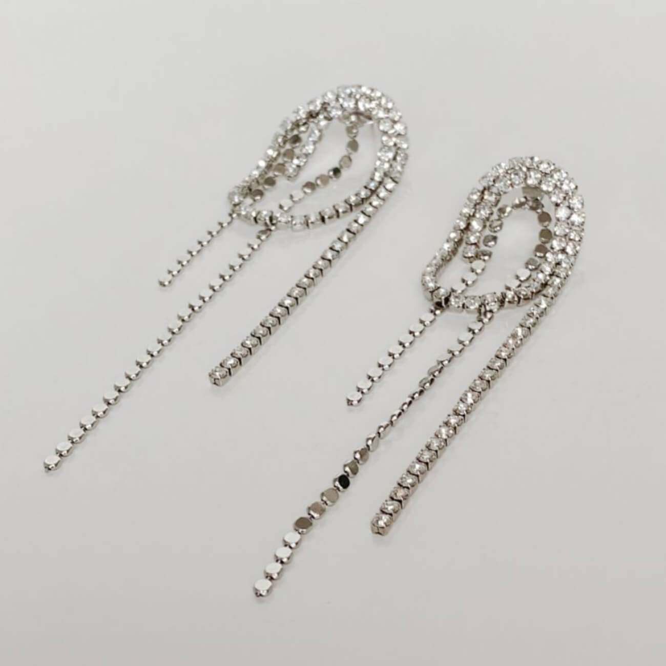 Streamlined Sparkling Tassel Earringsearrings, Jewelrymini star