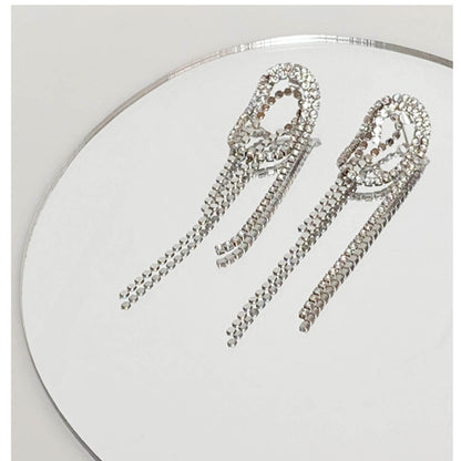 Streamlined Sparkling Tassel Earringsearrings, Jewelrymini star