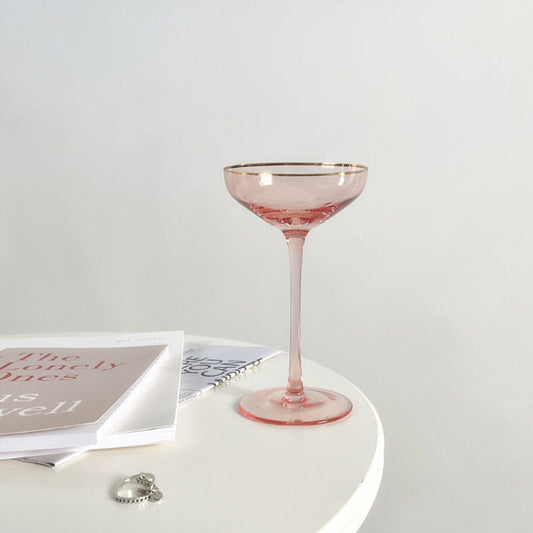 Sophisticated Pink Drinking Goblet Romantic Occasion