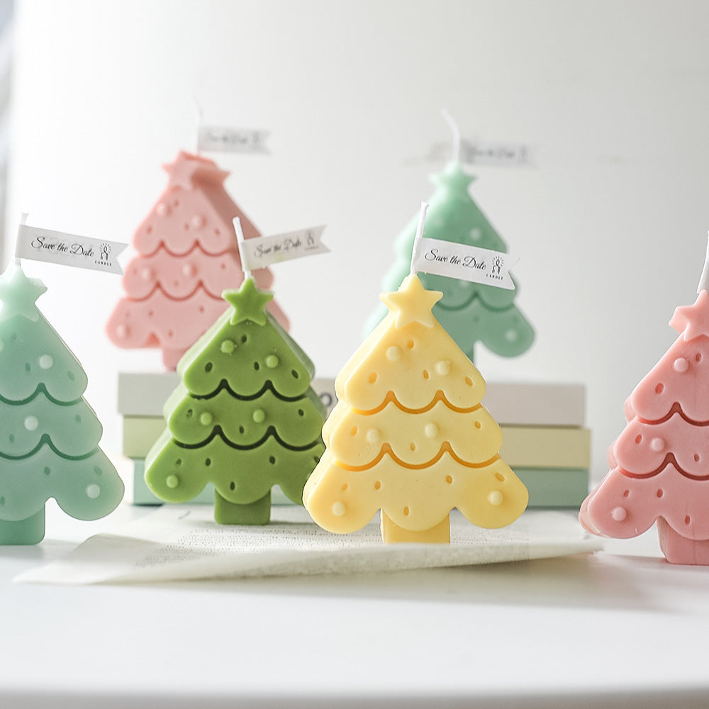 Christmas Tree Scented Natural Soy Wax Festive Aroma Candle