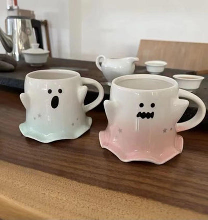 Phantom Cartoon Ceramic Mug Couple Cup