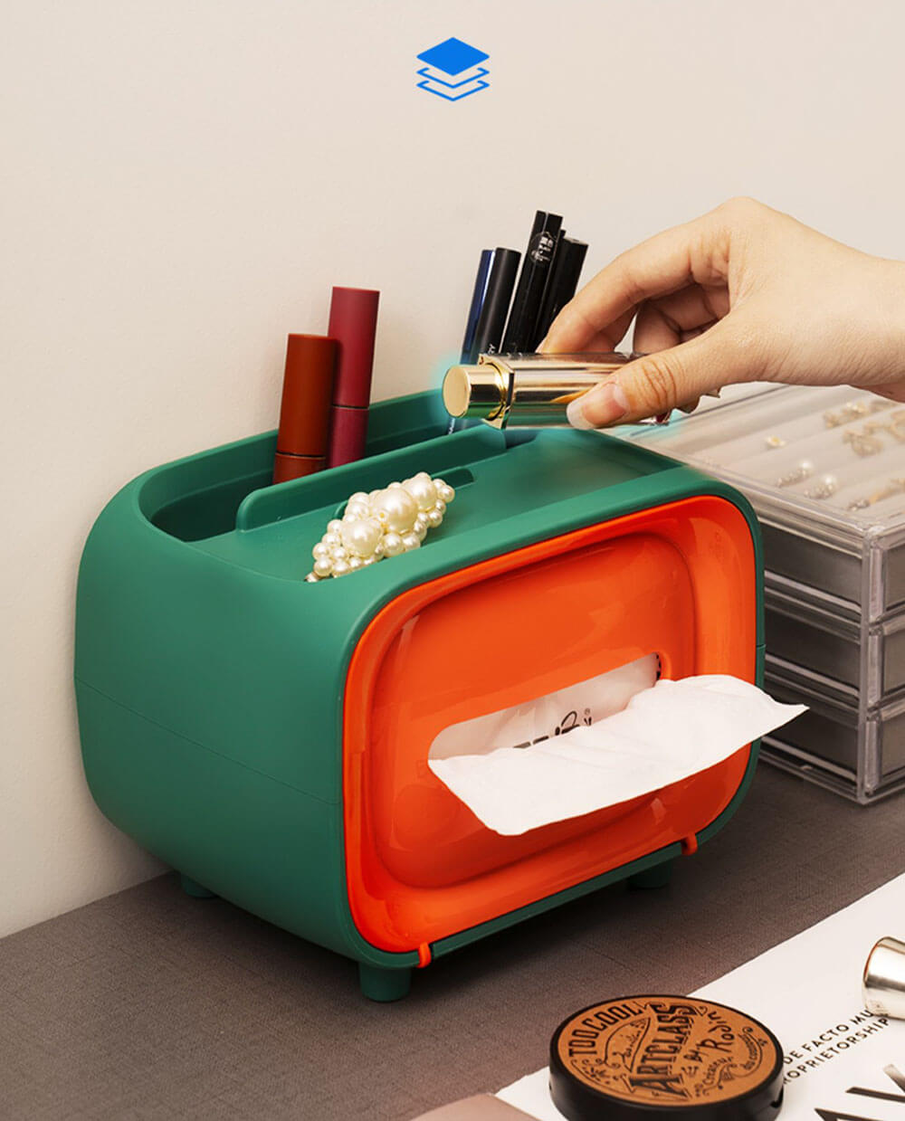 Simple Household Multi-function Tissue Box