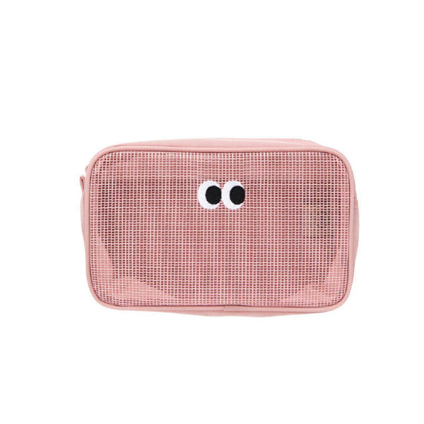 Transparent Stylish Mesh Makeup Organizer Bag