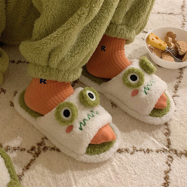 Adorable Comfort Frog Face Personalized Slipper 