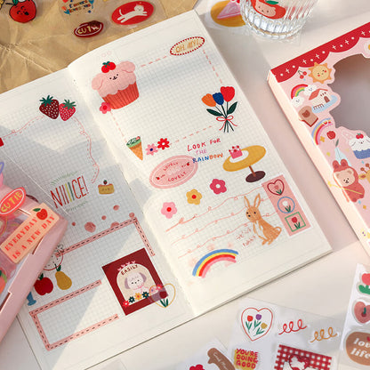 DIY Journal Stickers Kit 100PcsBundle, SationeryNEW TOWN BAZAAR