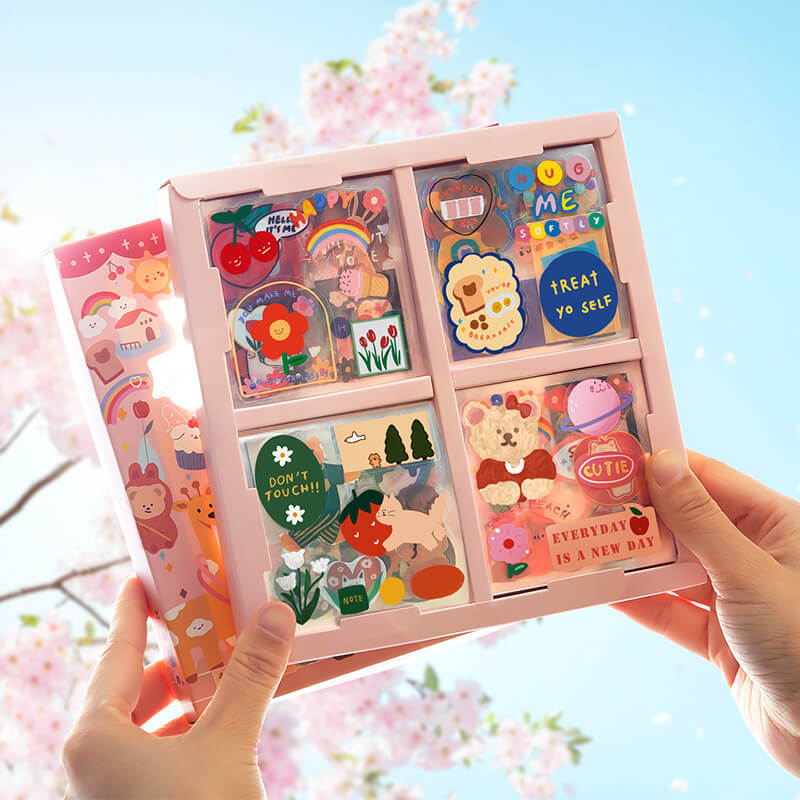 DIY Journal Stickers Kit 100PcsBundle, SationeryNEW TOWN BAZAAR