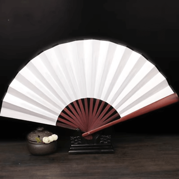 Chinese Style Silk Bamboo Folding Fan