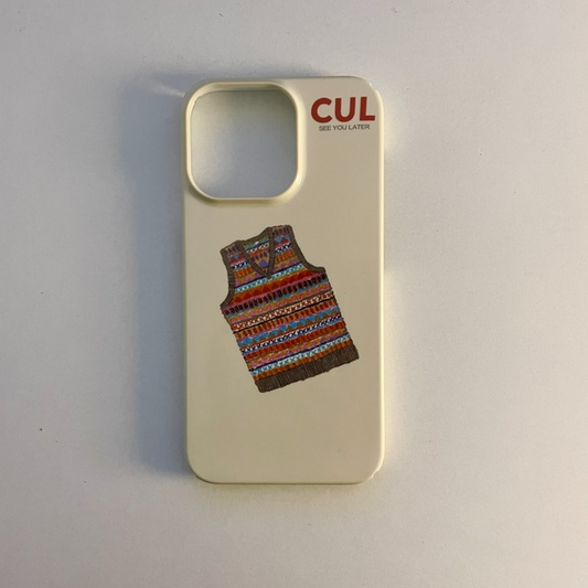 Hand Painted Vest Phone CaseNEW TOWN BAZAAR