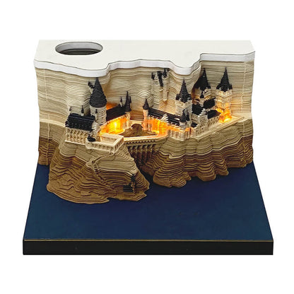 3D Harry Potter Castle Memo Pad Paper NEW TOWN BAZAAR