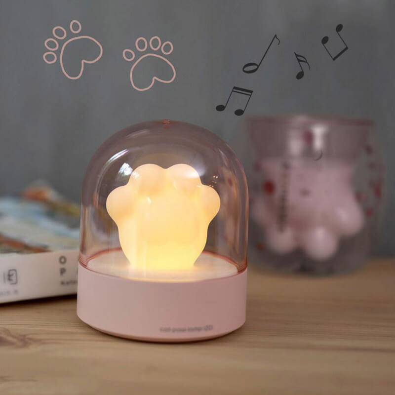 Cat Paw Night Light Music BoxCat, Light, Night LightsNEW TOWN BAZAAR