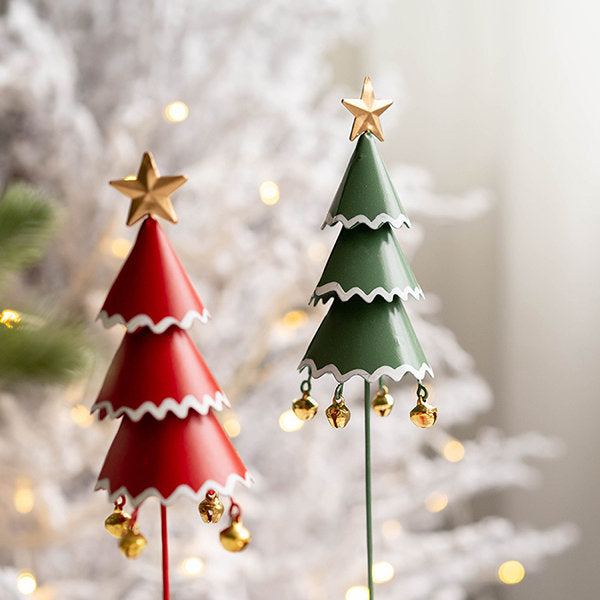 Christmas Tree Ornament - Iron - Red - GreenNEW TOWN BAZAAR