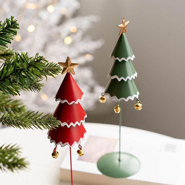 Christmas Tree Ornament - Iron - Red - GreenNEW TOWN BAZAAR