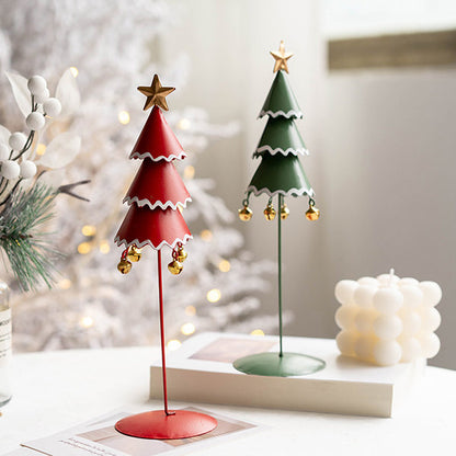 Christmas Tree Ornament - Iron - Red - GreenNEW TOWN BAZAAR