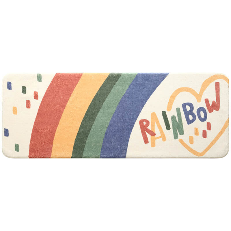 Colorful Rainbow Printed RugNEW TOWN BAZAAR