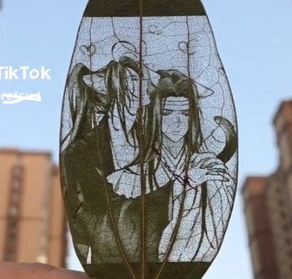 Erha Leaf Carving Art Decor