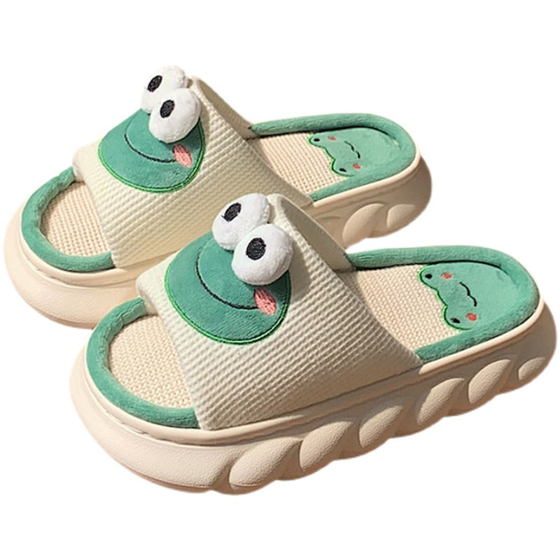 Cute Frog Platform SlippersGIFT HERNEW TOWN BAZAAR