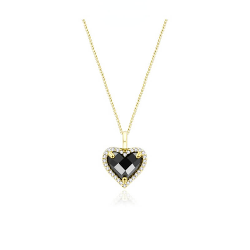 Black Vintage Heart NecklaceJewelry, necklaceNEW TOWN BAZAARNecklaces