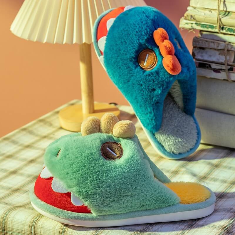 Dinosaur Cotton SlippersCotton Slippers, Dinosaur Cotton Slippers, SlippersNEW TOWN BAZAAR