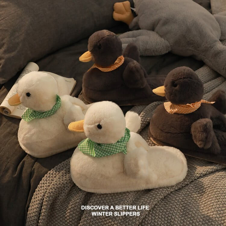 Cute Duck SlippersCotton Slippers, SlippersNEW TOWN BAZAAR