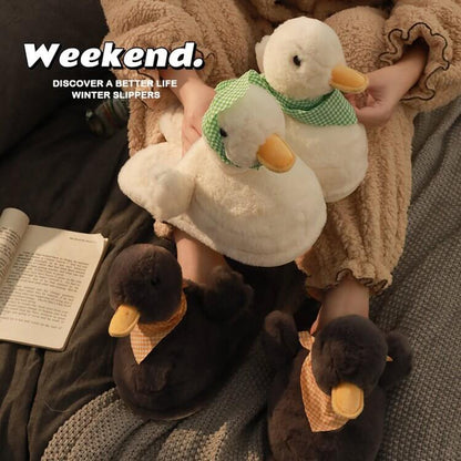 Cute Duck SlippersCotton Slippers, SlippersNEW TOWN BAZAAR
