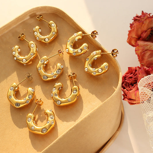 Titanium Steel EarringsNEW TOWN BAZAAR