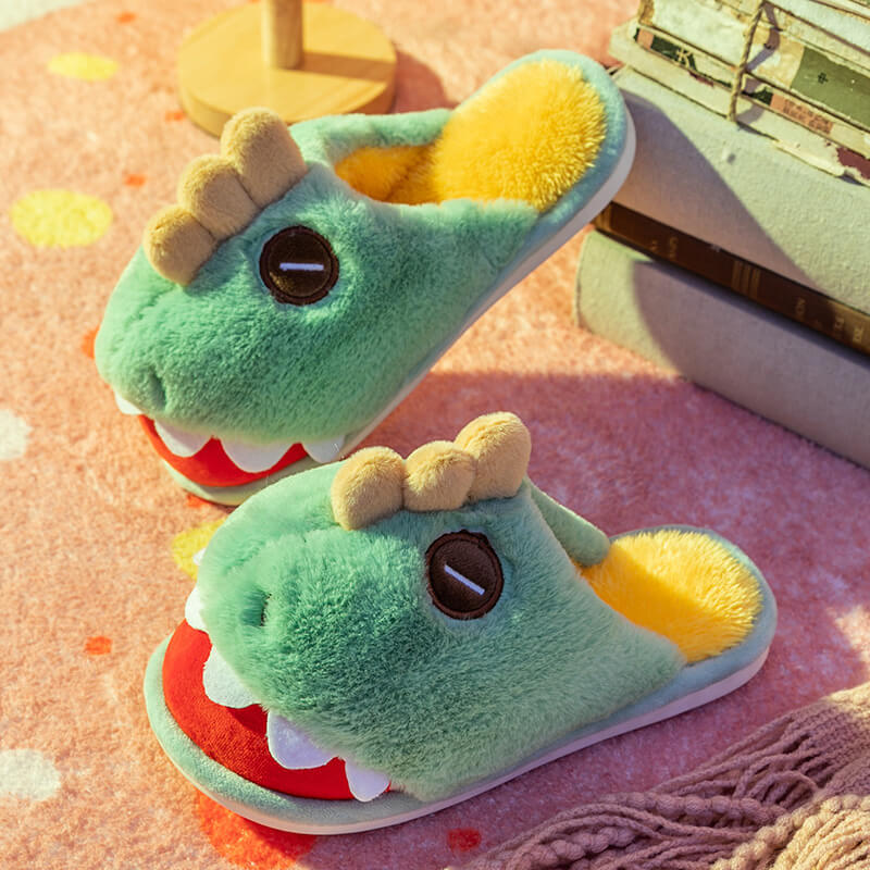 Dinosaur Cotton SlippersCotton Slippers, Dinosaur Cotton Slippers, SlippersNEW TOWN BAZAAR