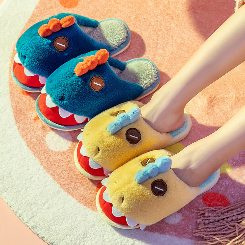 Dinosaur Cotton SlippersCotton Slippers, Dinosaur Cotton Slippers, SlippersNEW TOWN BAZAAR