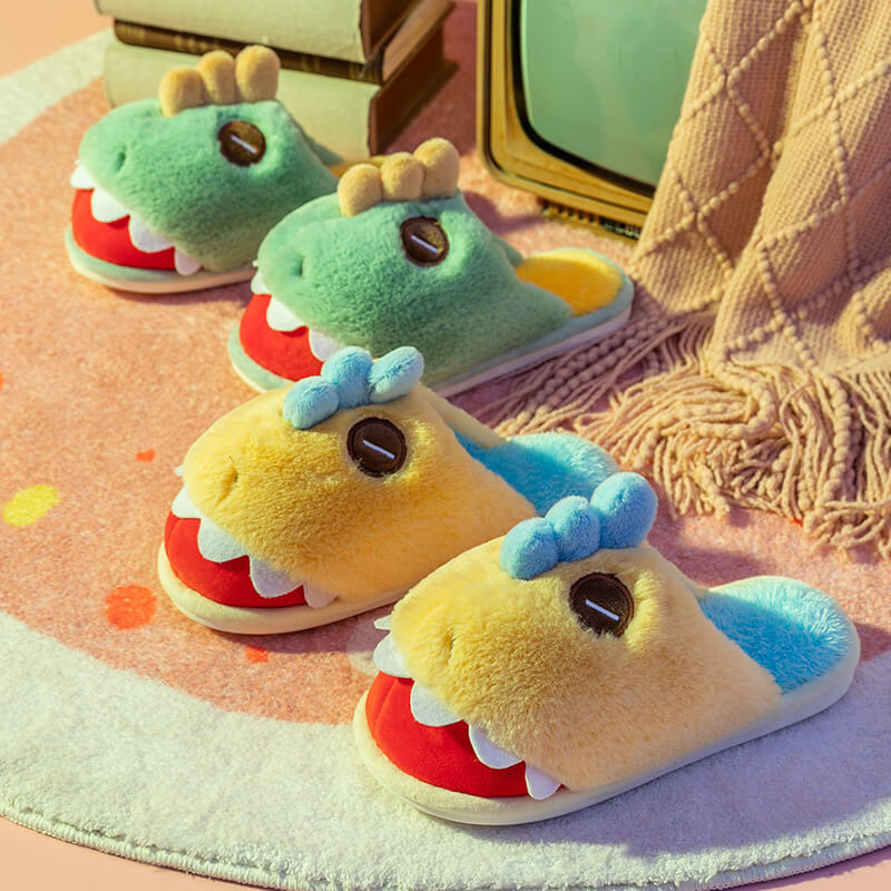 Dinosaur Cotton SlippersCotton Slippers, Dinosaur Cotton Slippers, SlippersNEW TOWN BAZAAR