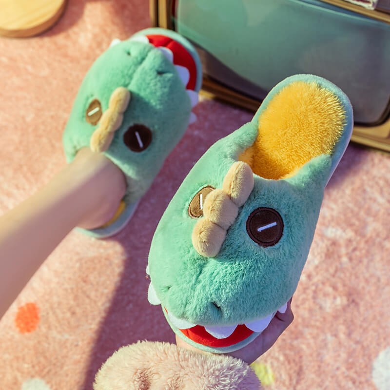 Dinosaur Cotton SlippersCotton Slippers, Dinosaur Cotton Slippers, SlippersNEW TOWN BAZAAR