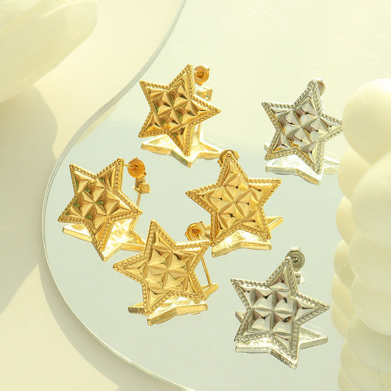 Five Pointed Star EarringsNEW TOWN BAZAAR