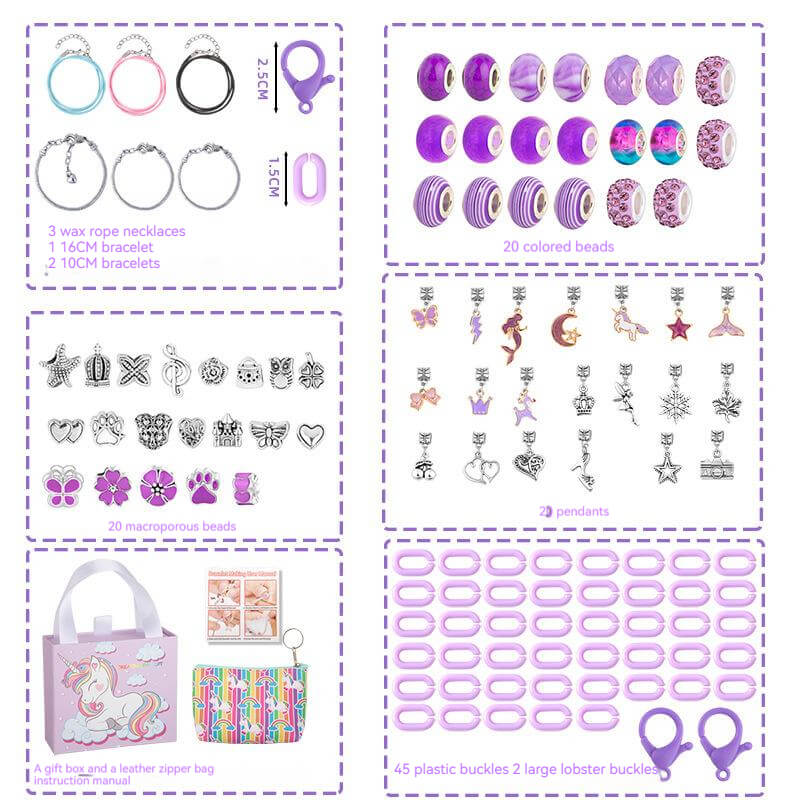 DIY Unicorn Bracelet Setbracelet, Bracelet Set, Christmas, festival, kids, UnicornNEW TOWN BAZAAR