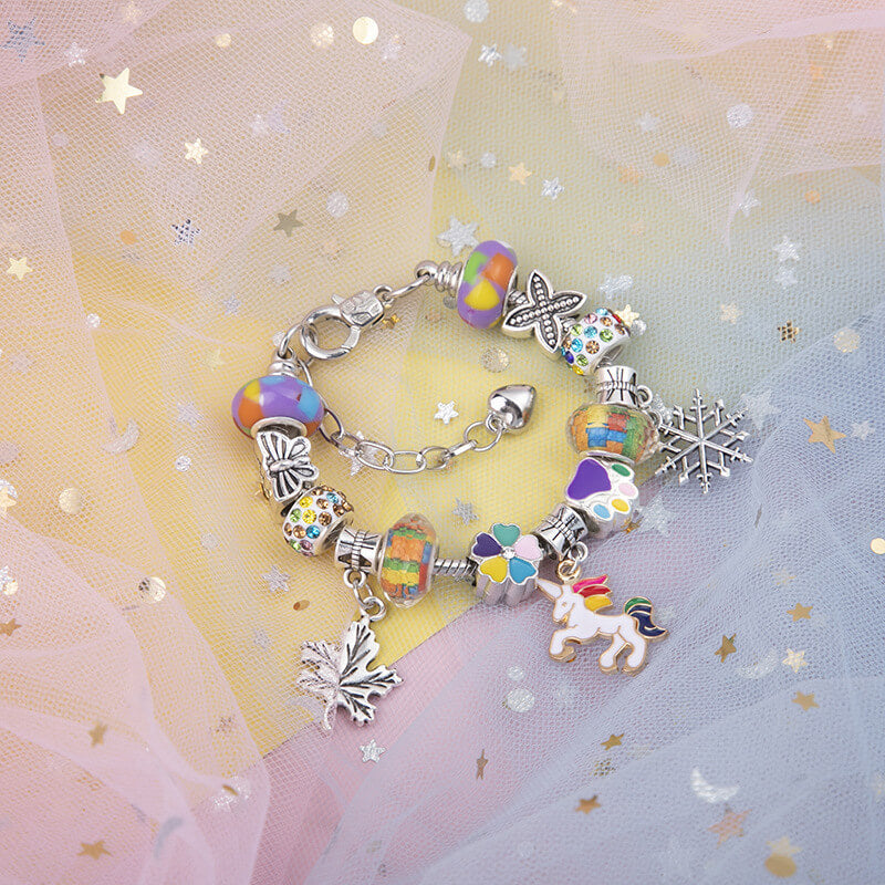 DIY Unicorn Bracelet Setbracelet, Bracelet Set, Christmas, festival, kids, UnicornNEW TOWN BAZAAR