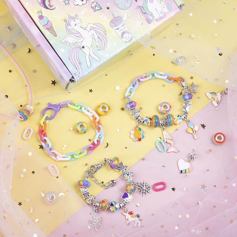 DIY Unicorn Bracelet Setbracelet, Bracelet Set, Christmas, festival, kids, UnicornNEW TOWN BAZAAR